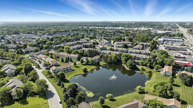 2663 Cedar Lake Dr, Dublin, OH 43016 - aerial perspective of suburban area featuring a nearby body of water