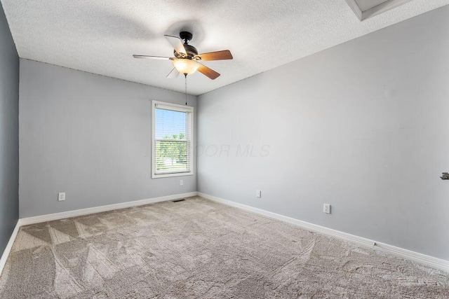 7125 Marrisey Loop, Galena, OH 43021 - carpeted empty room featuring ceiling fan and a textured ceiling