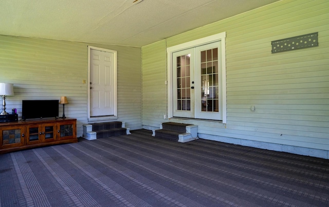 4754 Amesbury Way, Columbus, OH 43228 - wooden deck featuring french doors