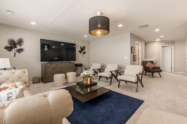 3031 Sinatra Way, Powell, OH 43065 - living area featuring recessed lighting and light carpet