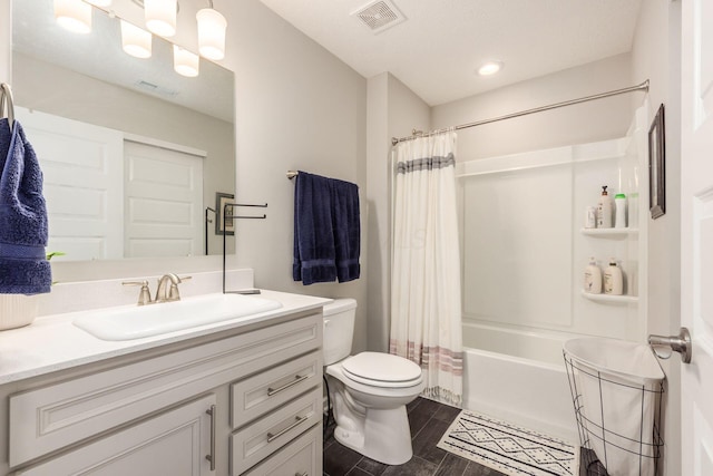 3031 Sinatra Way, Powell, OH 43065 - full bathroom featuring vanity, shower / tub combo, and wood finished floors