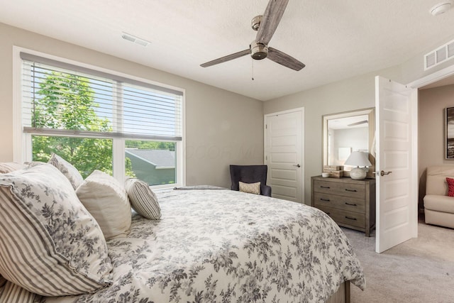 3031 Sinatra Way, Powell, OH 43065 - bedroom with light colored carpet and a ceiling fan