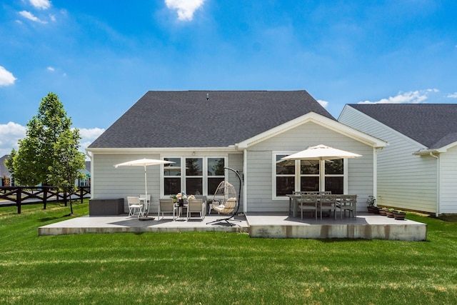 3031 Sinatra Way, Powell, OH 43065 - back of house with a patio and roof with shingles