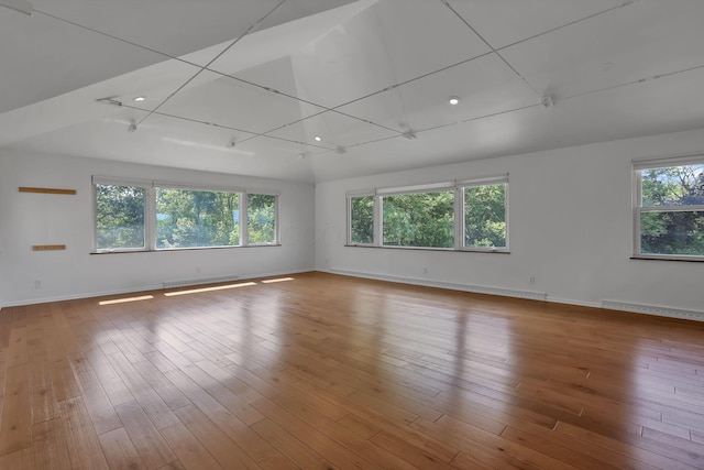 7688 State Route 257, Prospect, OH 43342 - unfurnished room featuring wood finished floors, recessed lighting, and baseboard heating