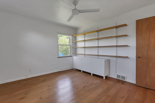 7688 State Route 257, Prospect, OH 43342 - empty room featuring ceiling fan and hardwood / wood-style floors