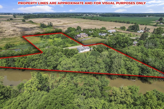 7688 State Route 257, Prospect, OH 43342 - view of rural area with property boundaries highlighted