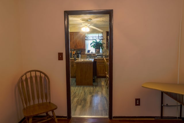 72 S Oakley Ave, Columbus, OH 43204 - corridor featuring dark wood-style flooring