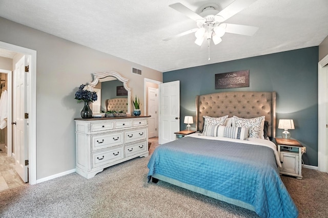 96 Executive Ct Unit B, Westerville, OH 43081 - carpeted bedroom featuring a ceiling fan and connected bathroom