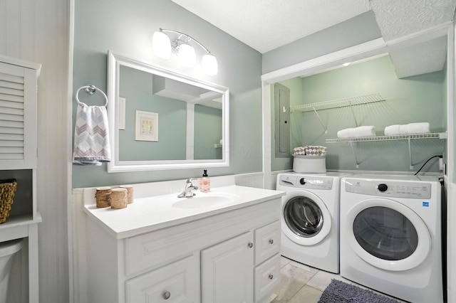 96 Executive Ct Unit B, Westerville, OH 43081 - washroom featuring washer and dryer and electric panel