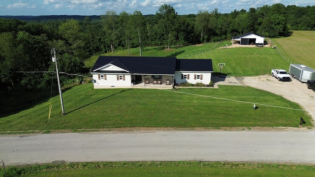 3439 Rough And Ready Rd, New Concord, OH 43762 - view from above of property with a forest