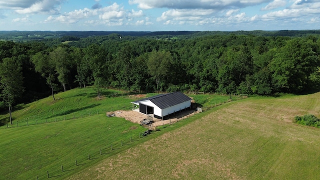 3439 Rough And Ready Rd, New Concord, OH 43762 - overview of rural landscape with a forest