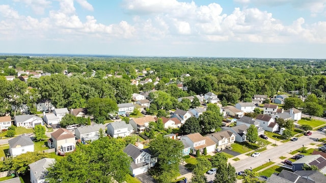 1229 Treehaven Ln, Columbus, OH 43204 - aerial perspective of suburban area with a forest