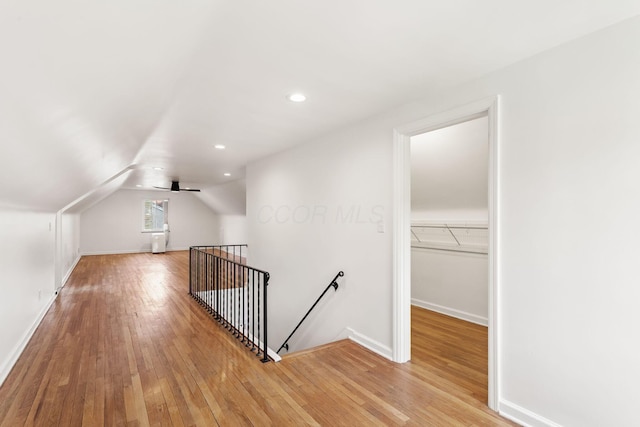 337 S Kellner Rd, Columbus, OH 43209 - additional living space with light wood-style floors, vaulted ceiling, and recessed lighting