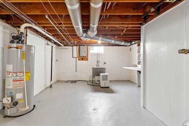 337 S Kellner Rd, Columbus, OH 43209 - basement with gas water heater and electric panel