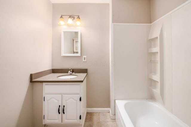 675-677 Beech St, Columbus, OH 43206 - bathroom featuring vanity and tile patterned flooring