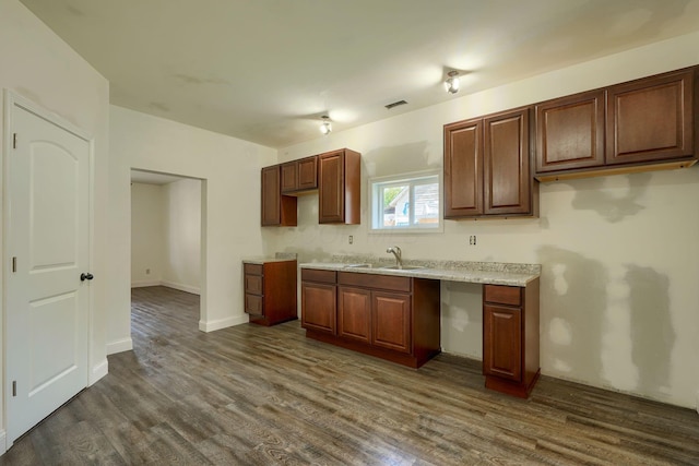424 N Walnut St, Logan, OH 43138 - kitchen featuring dark wood-style floors and light countertops