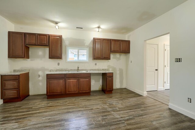 424 N Walnut St, Logan, OH 43138 - kitchen featuring dark wood finished floors and light countertops