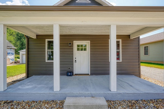 424 N Walnut St, Logan, OH 43138 - property entrance with covered porch