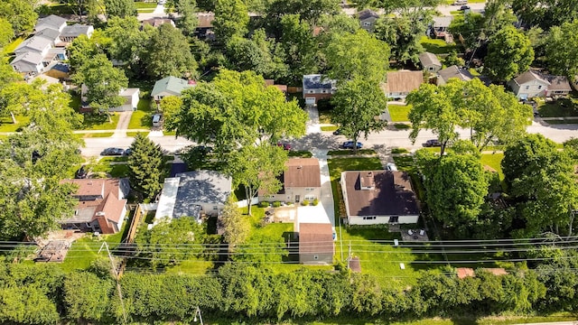 922 Afton Rd, Columbus, OH 43221 - aerial perspective of suburban area with a tree filled landscape
