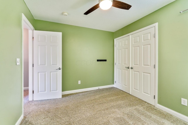 4884 Alston Grove Dr, Westerville, OH 43082 - unfurnished bedroom with carpet floors, a closet, and a ceiling fan