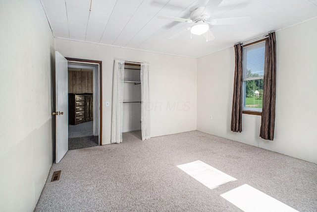 2883 Tucker Rd, Lucas, OH 44843 - unfurnished bedroom with carpet and a ceiling fan