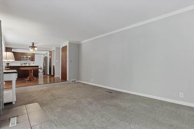 372 Depauw Ct, Columbus, OH 43230 - unfurnished living room with carpet floors and baseboards
