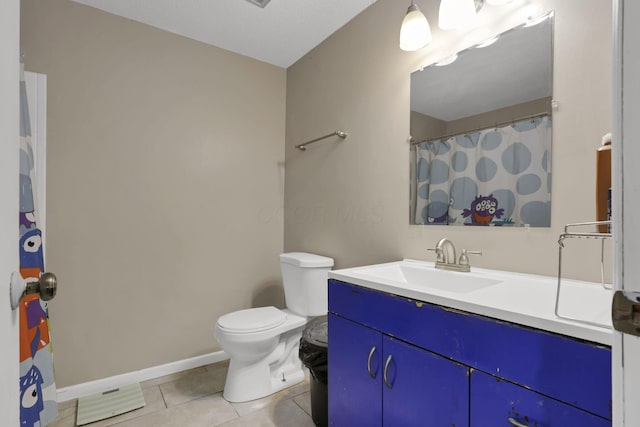 372 Depauw Ct, Columbus, OH 43230 - bathroom with vanity and tile patterned floors