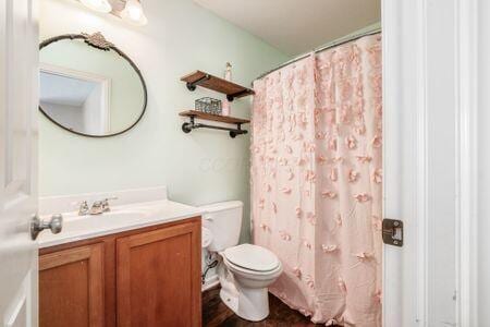 1883 Caplinger Dr, Grove City, OH 43123 - bathroom featuring vanity and a shower with curtain