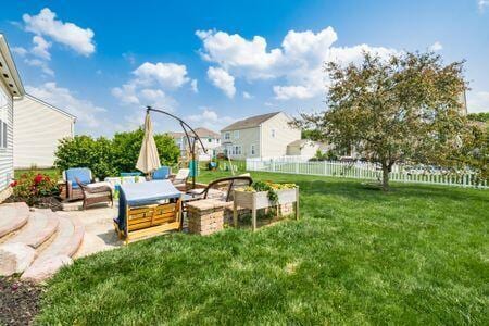 1883 Caplinger Dr, Grove City, OH 43123 - view of yard with a patio