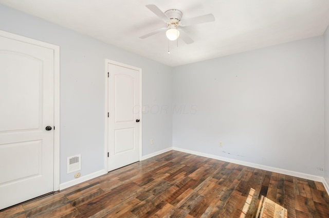 277 Mill Race Rd, Granville, OH 43023 - unfurnished bedroom featuring wood finished floors and a ceiling fan