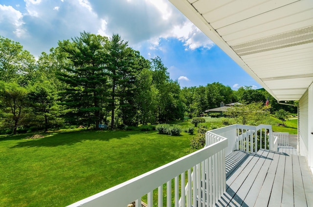 277 Mill Race Rd, Granville, OH 43023 - wooden terrace featuring a yard