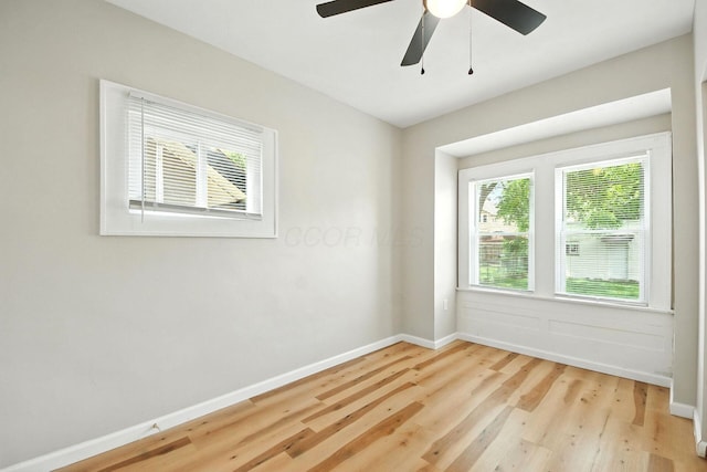 87 N Warren Ave, Columbus, OH 43204 - empty room featuring wood finished floors and a ceiling fan