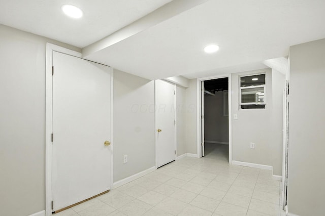 87 N Warren Ave, Columbus, OH 43204 - finished below grade area with recessed lighting and baseboards