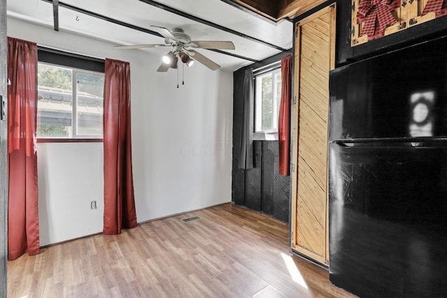 27380 Miller Rd, Rockbridge, OH 43149 - empty room featuring light wood-type flooring and a ceiling fan