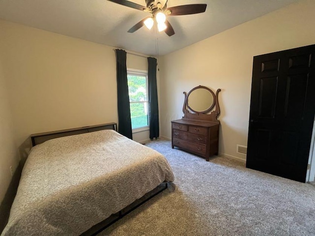 450 Village Ridge Ct, Powell, OH 43065 - bedroom featuring carpet floors and ceiling fan