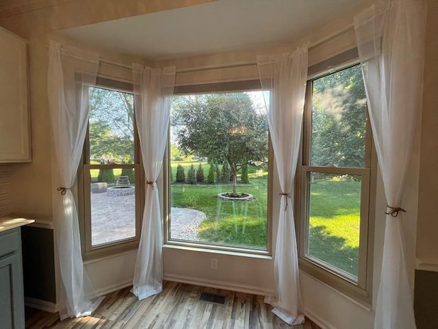 450 Village Ridge Ct, Powell, OH 43065 - entryway with plenty of natural light and light wood finished floors