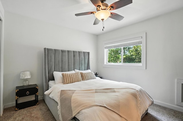 1817 Ibson Dr, Powell, OH 43065 - carpeted bedroom featuring baseboards and ceiling fan