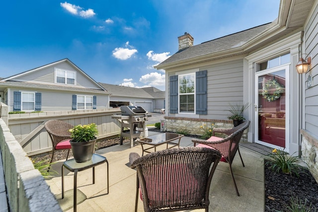 4124 Aumbrey Ct, New Albany, OH 43054 - view of patio featuring a grill