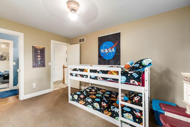 1828 Bradford Cir, Newark, OH 43055 - carpeted bedroom featuring baseboards and a ceiling fan