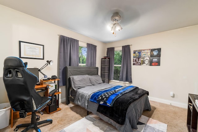 1828 Bradford Cir, Newark, OH 43055 - carpeted bedroom with baseboards and an office area