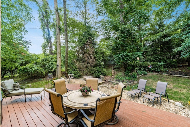 1828 Bradford Cir, Newark, OH 43055 - deck featuring outdoor dining space