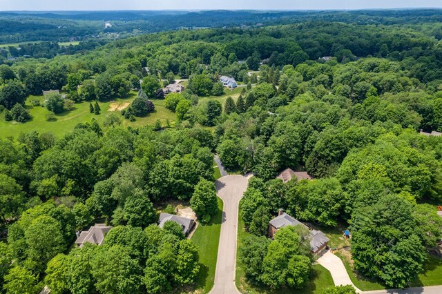 1828 Bradford Cir, Newark, OH 43055 - aerial view of a heavily wooded area
