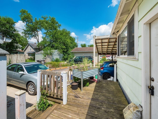 1482 Briarwood Ave, Columbus, OH 43211 - view of wooden deck