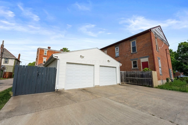 144 Wilson Ave, Columbus, OH 43205 - view of property exterior featuring an outbuilding and a garage