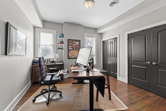 144 Wilson Ave, Columbus, OH 43205 - office space with dark wood finished floors and plenty of natural light
