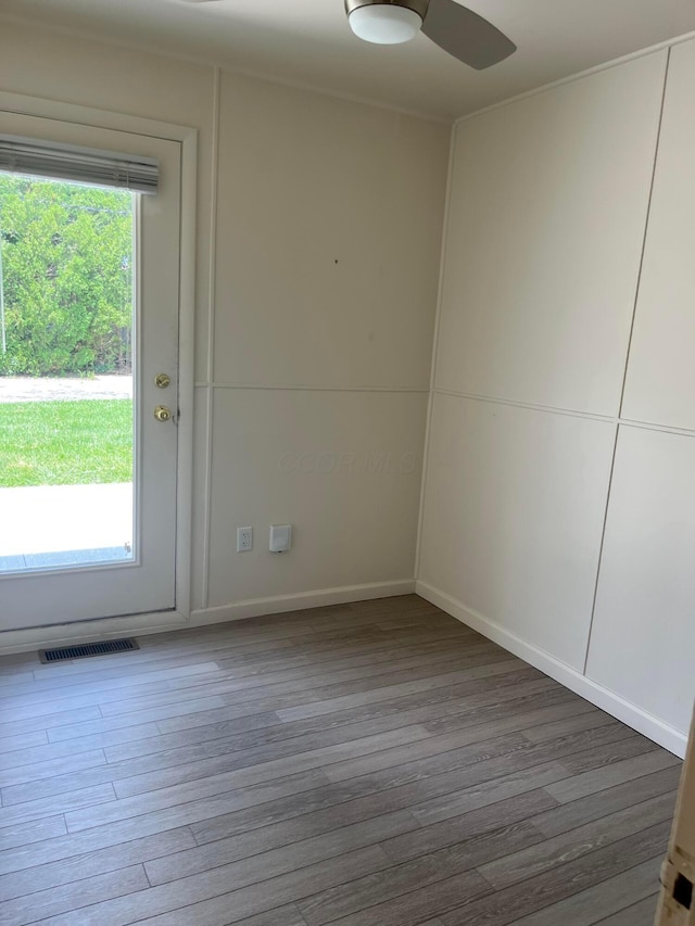 1848 Milden Rd, Columbus, OH 43221 - spare room with wood finished floors and ceiling fan
