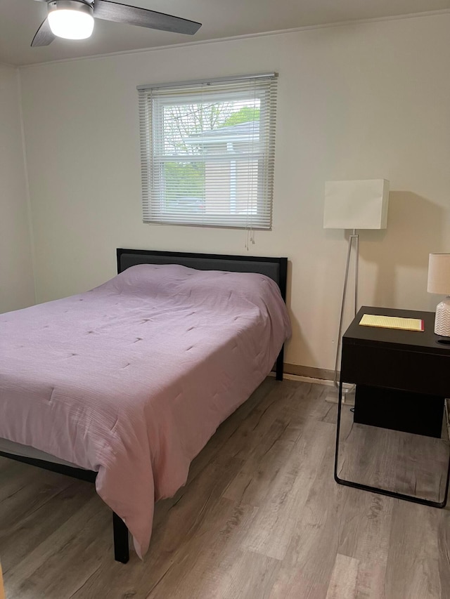 1848 Milden Rd, Columbus, OH 43221 - bedroom featuring wood finished floors and a ceiling fan