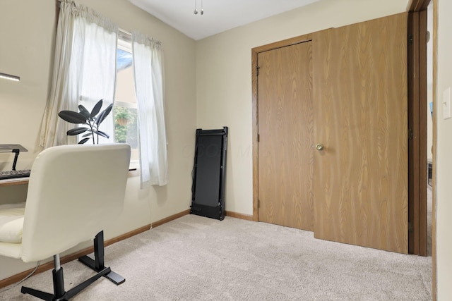 110 Creekview Dr, Baltimore, OH 43105 - home office with light colored carpet and baseboards