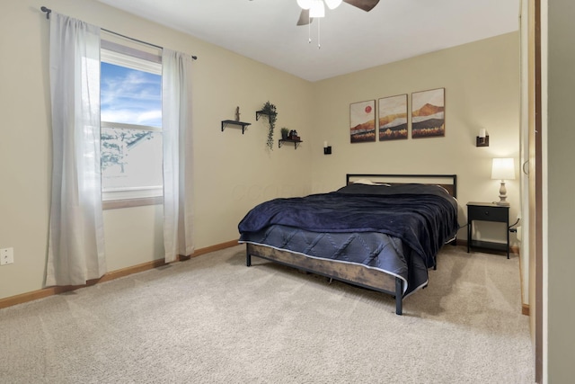 110 Creekview Dr, Baltimore, OH 43105 - carpeted bedroom featuring baseboards and ceiling fan