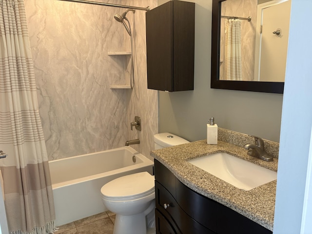 2657 Amberwick Pl, Hilliard, OH 43026 - full bathroom with shower / tub combo, vanity, and tile patterned floors